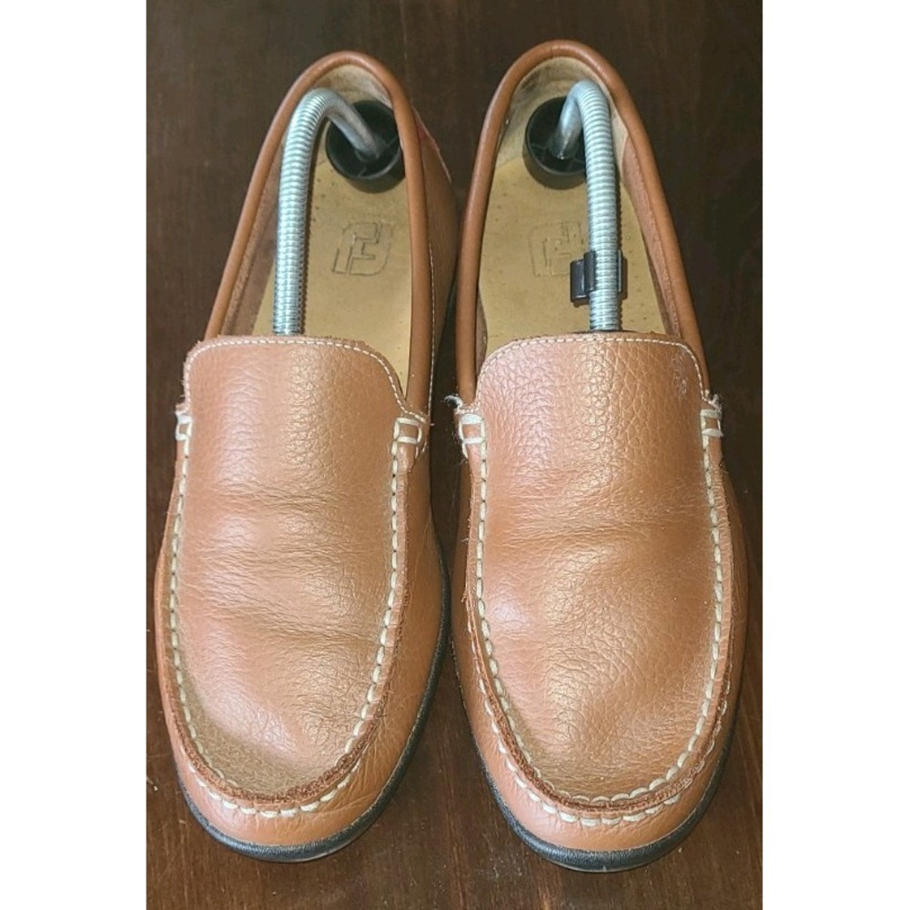 FootJoy Club Casual Brown Leather Golf Loafers Men's 9.5 M Slip On Shoes